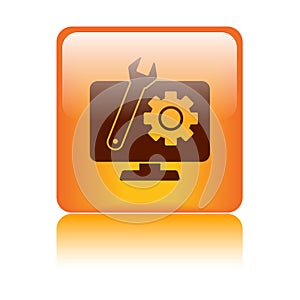 Technical support icon button