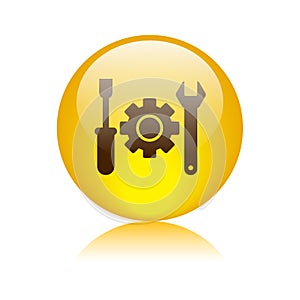 Technical support icon button