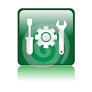Technical support icon button