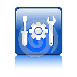 Technical support icon button