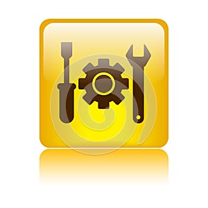 Technical support icon button