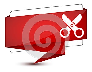 Technical support icon isolated on elegant red tag sign illustration