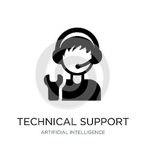 technical support icon in trendy design style. technical support icon isolated on white background. technical support vector icon