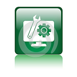 Technical support icon button