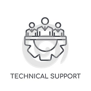 Technical Support linear icon. Modern outline Technical Support