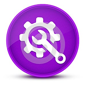 Technical support luxurious glossy purple round button abstract