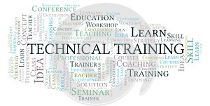 Technical Training word cloud.