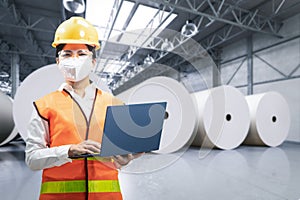 Technician control paper factory