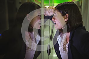 Technician getting stressed over server maintenance