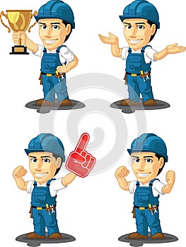 Technician or Repairman Customizable Mascot 14