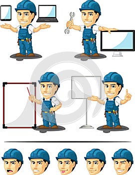 Technician or Repairman Customizable Mascot 16