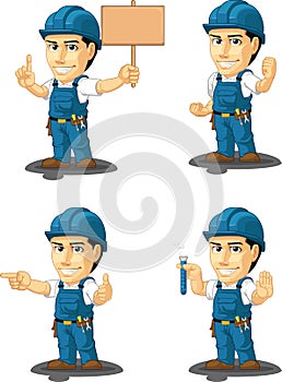 Technician or Repairman Customizable Mascot 9