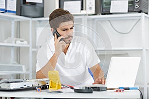 Technician reqesting help from hq