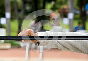 Technicians are installing optic fiber.