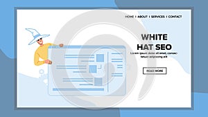 techniques white hat seo vector