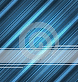 Techno abstract blue background, striped texture