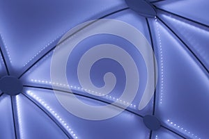 Techno cloud abstract background. Polygonal triangles design. Big data digital illustration