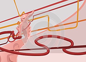 Techno daemon background