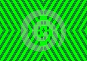 Techno Geometric Oriental Ornamental in Neon Green Colour Seamless Pattern Background Wallpaper