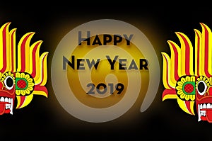 Techno Infographic happy new year 2019 devil sri lanka