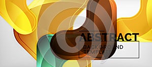 Techno lines, hi-tech futuristic abstract background template with arrow shapes