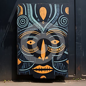Techno Shamanism: Street Art Inspired By Ugandan Wooden Mask
