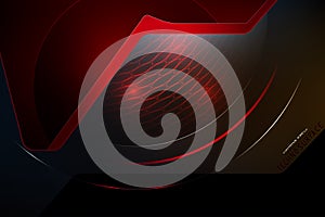 Techno surface scene vector graphics design