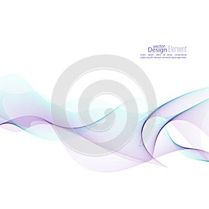 Techno vector abstract background with soft lines