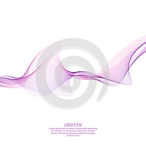 Techno vector abstract background with soft lines