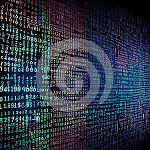 A technological backdrop. The background of abstract technology in binary code.