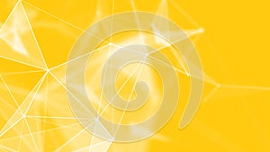 Technological background from polygons and lines.Molecule structure and communication.Technology banner.illustration