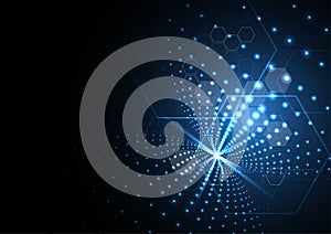 Technological encryption concept abstract background vector