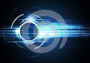 Technological future connection abstract background vector