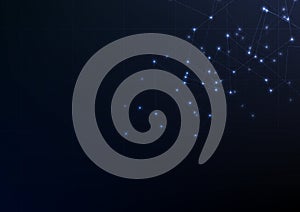 Technological future connection abstract background vector