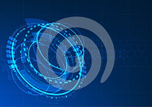 Technological future worldwide access system abstract background