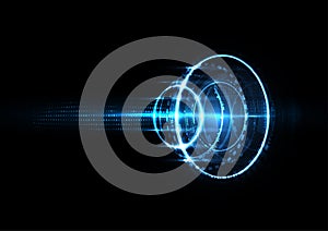 Technological future worldwide system abstract background template vector