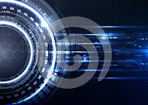 Technological interface future system platform abstract background template vector