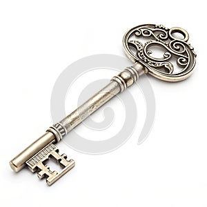 Technological Key on white background