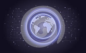 Technological shell of earth concept