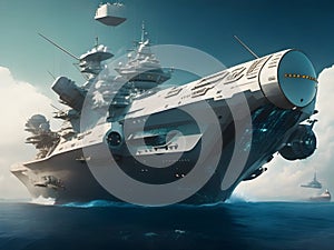 Technological Supremacy: Marvel at the Cutting-Edge Features of our Technology Warship Picture photo
