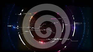 Technological system encryption future circuit hud interface background vector