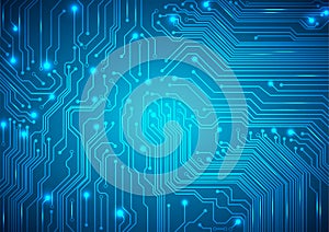 Technological vector background with a circuit board texture