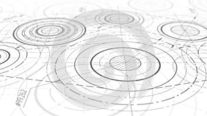 Technologies background.Technical engineering banner.Rotating gears. School physics.Machine technology. illustration