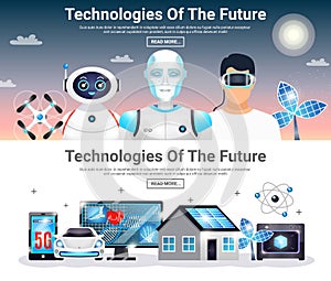 Technologies Of Future Horizontal Banners