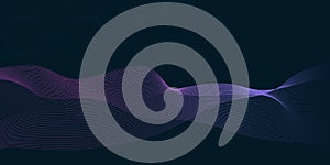 Technology abstract lines and dots connection background. Connection digital data and big data concept. Digital data visualization