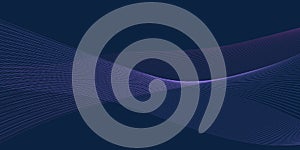 Technology abstract lines and dots connection background. Connection digital data and big data concept. Digital data visualization