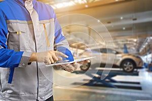 Technology auto repair in auto service centers