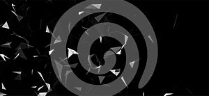 Technology background. Abstract digital combination dots and lines. Big data visualization. Network connection structure