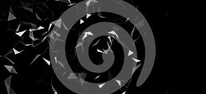 Technology background. Abstract digital combination dots and lines. Big data visualization. Network connection structure