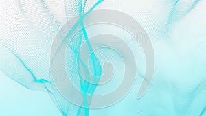 Technology background. Abstract digital particle wave. Futuristic dotted wave. Network connection structure. 3D